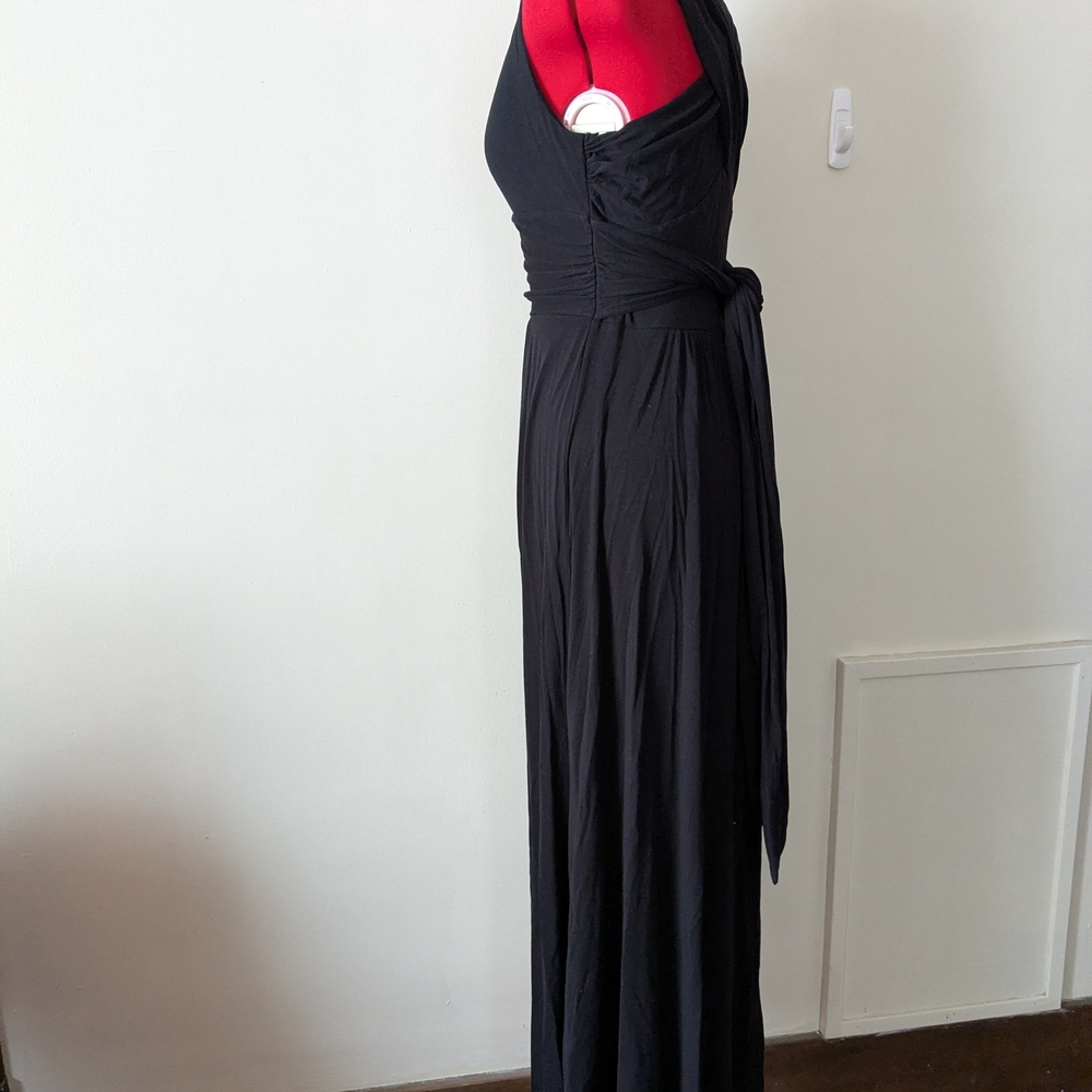 Anthropologie Vanessa Virginia Black Sleeveless Maxi Dress - Picture 2 of 4